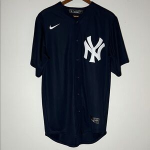 NIKE MENS BLUE YANKEES JERSEY